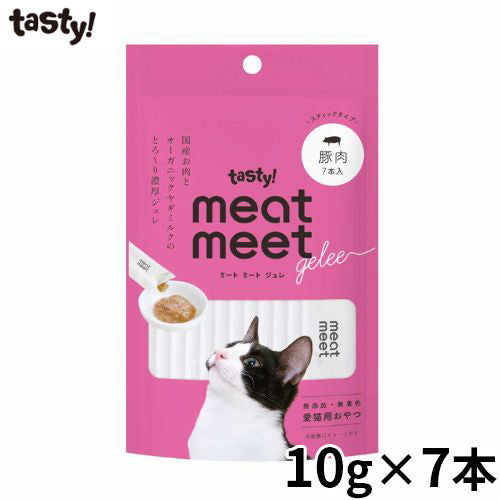 tasty！ テイスティ meat meet gelee ミートミートジュレ 豚肉 猫用おやつ 10g×7本