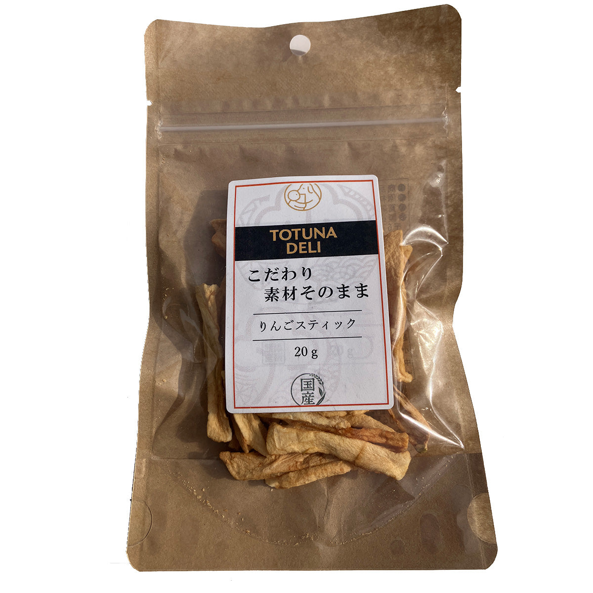 トトゥナデリ TOTUNA DELI 国産おやつ 犬用 りんごスティック 20g