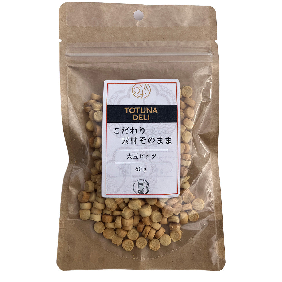 トトゥナデリ TOTUNA DELI 国産おやつ 犬用 大豆ビッツ 60g