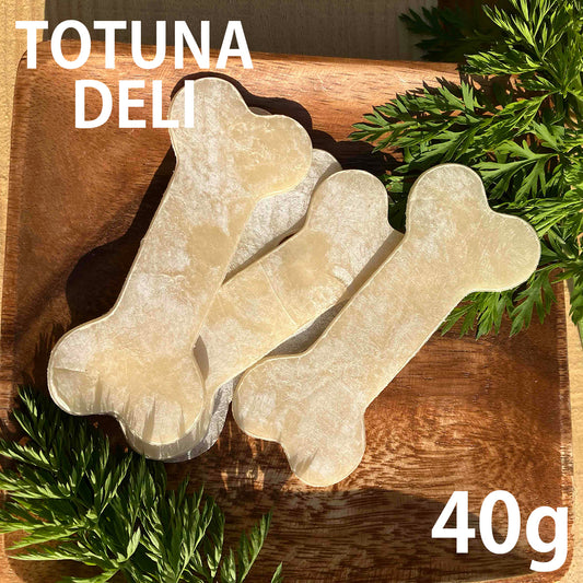 トトゥナデリ TOTUNA DELI 国産おやつ 犬用 牛皮ガム・骨型 40g