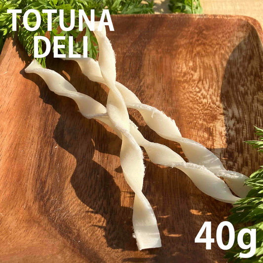 トトゥナデリ TOTUNA DELI 国産おやつ 犬用 牛皮ガム・ねじり 40g