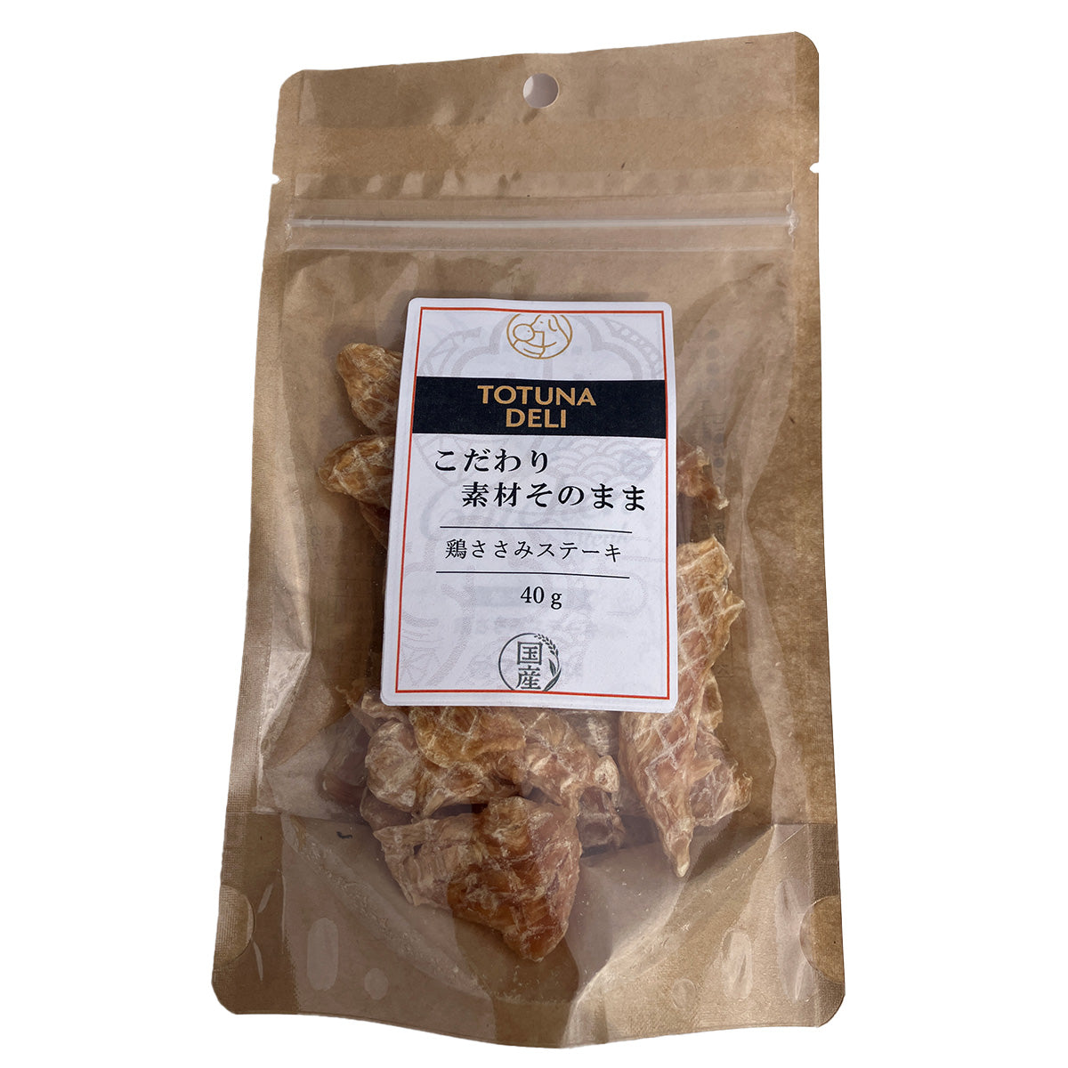 トトゥナデリ TOTUNA DELI 国産おやつ 犬用 鶏ささみステーキ 40g