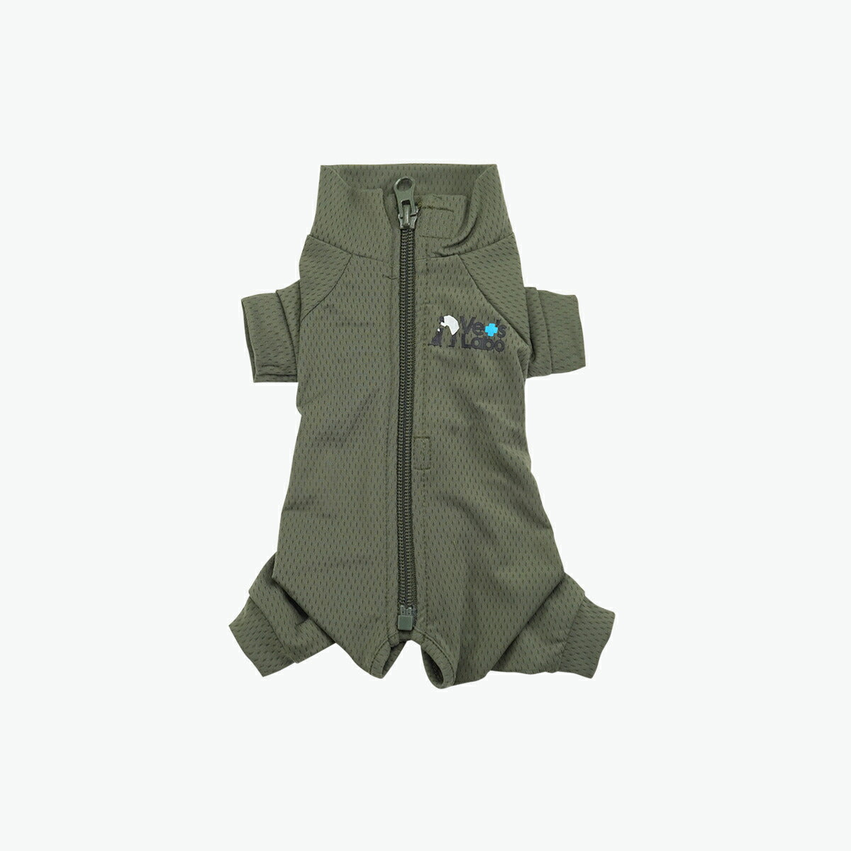 ベッツラボ 犬用 ベッツウェア 術後服 皮膚保護服 袖付き 男の子用 XS カーキ【送料無料】