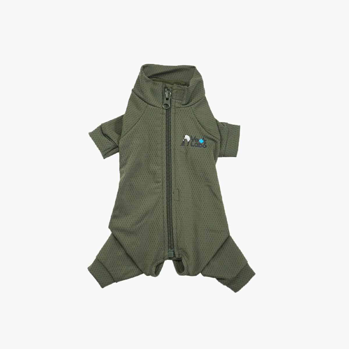 ベッツラボ 犬用 ベッツウェア 術後服 皮膚保護服 袖付き 男の子用 S カーキ【送料無料】