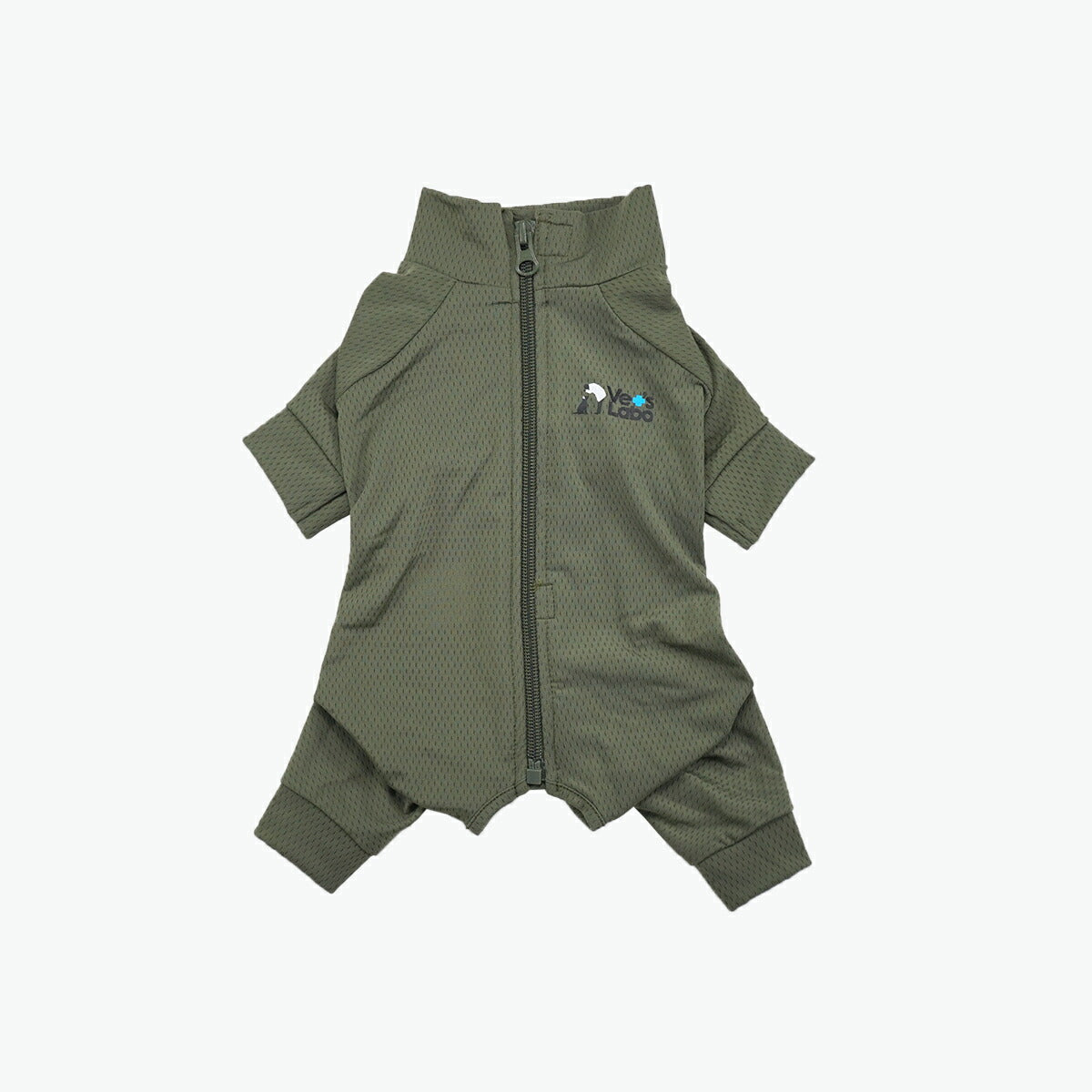 ベッツラボ 犬用 ベッツウェア 術後服 皮膚保護服 袖付き 男の子用 M カーキ【送料無料】