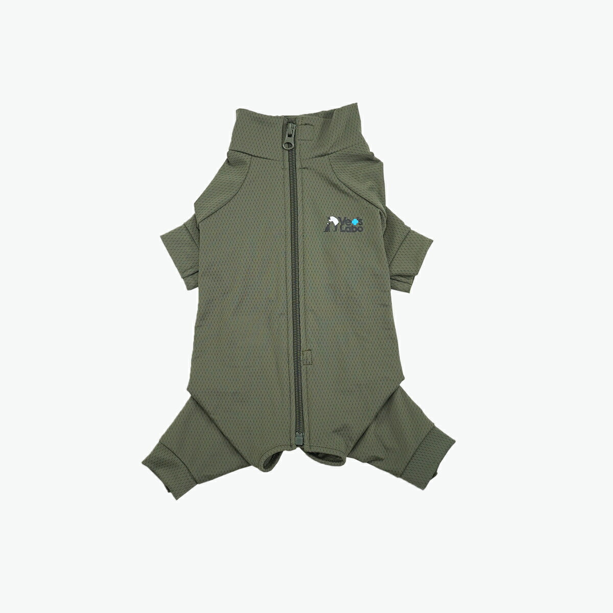 ベッツラボ 犬用 ベッツウェア 術後服 皮膚保護服 袖付き 男の子用 L カーキ【送料無料】