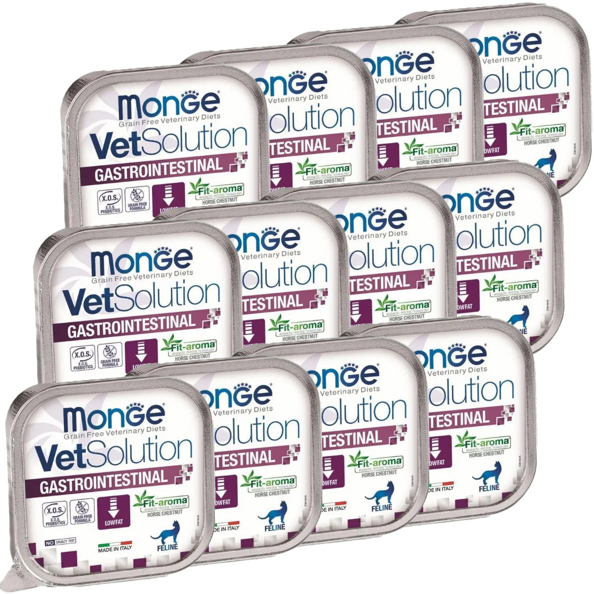 ベッツソリューション Vet Solution キャットフード 猫用食事療法食 ウェットトレイ 胃腸サポート 100g×12個