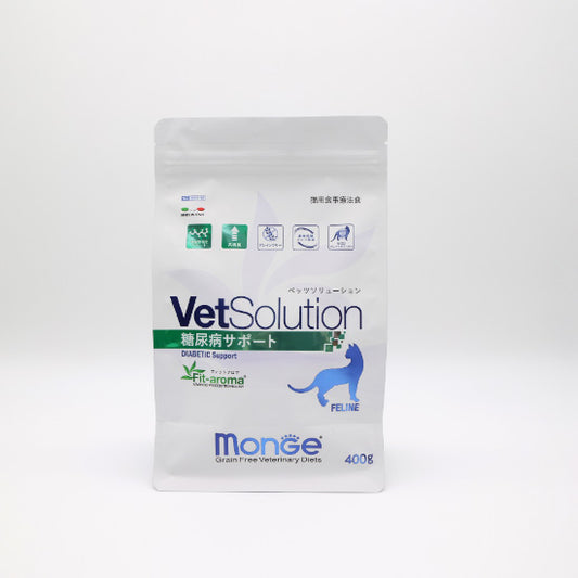 ベッツソリューション Vet Solution キャットフード 猫用食事療法食 糖尿病サポート 400g×12個