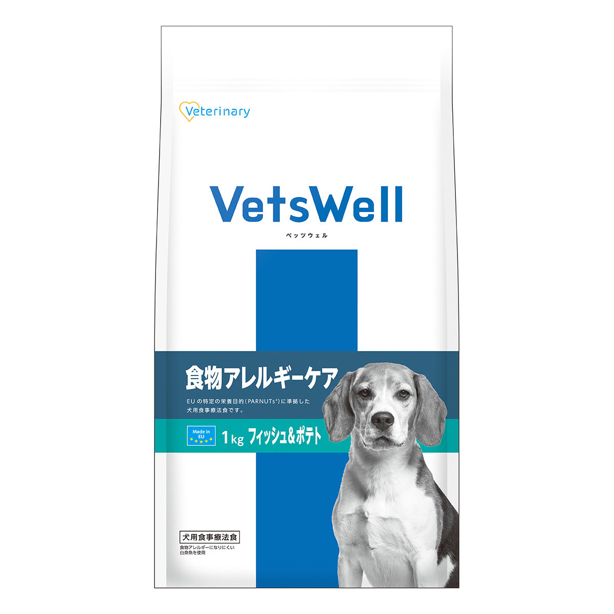 Vets Well ベッツウェル 犬用食事療法食 食物アレルギーケア フィッシュ＆ポテト 1kg