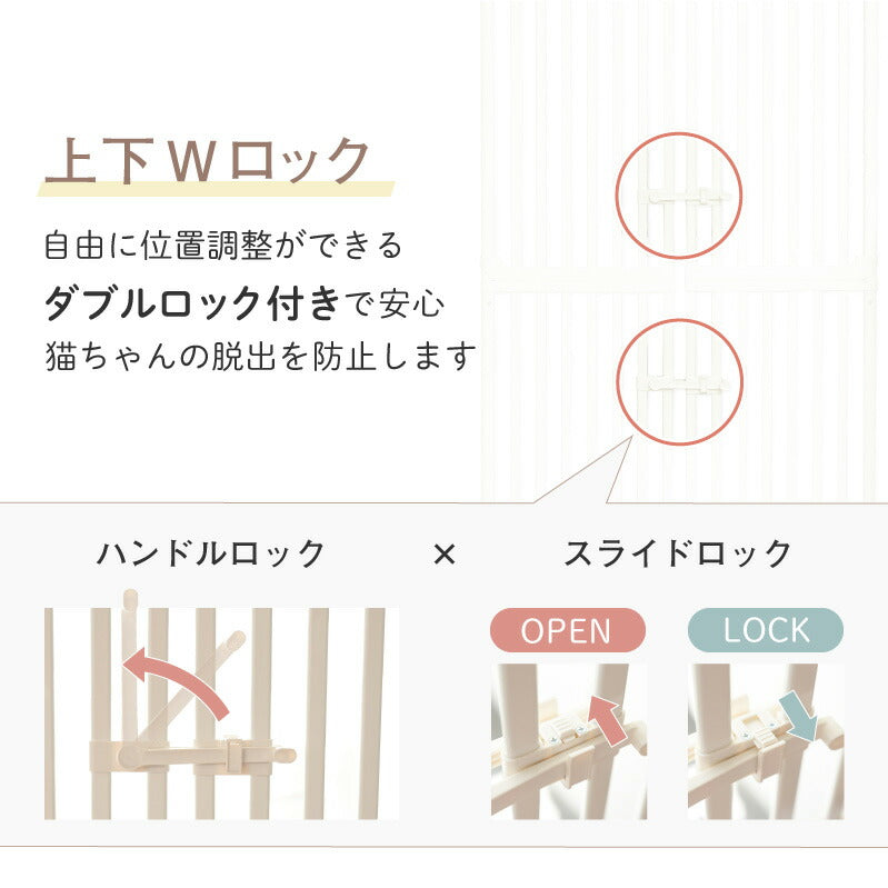 Wanyanya わにゃにゃ ねこ脱走防止ゲート にゃんドア ホワイト【送料無料】