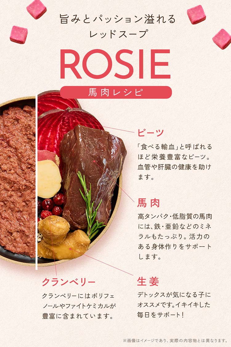 ワンスープ WanSoup 国産 ROSIE ホースレシピ ミニパック フリーズドライ スープ 24g×40個