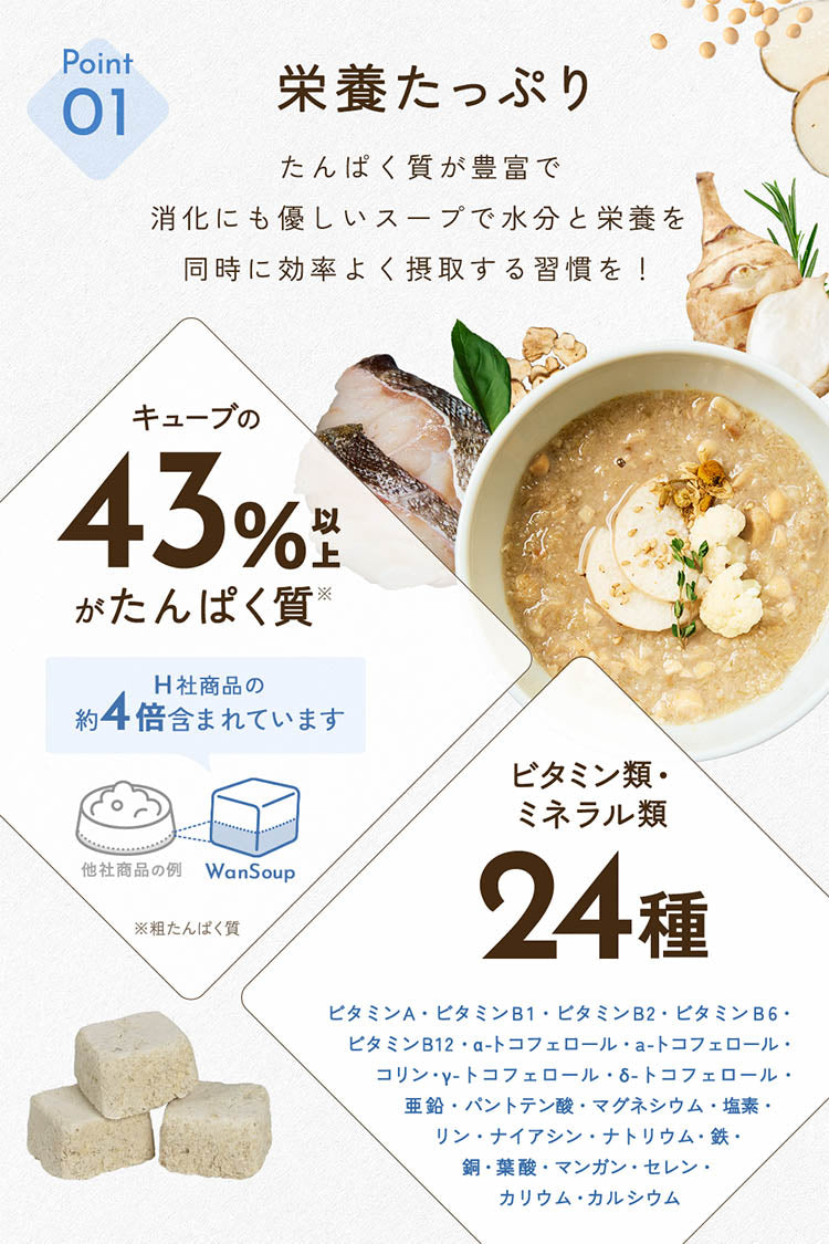 ワンスープ WanSoup 国産 WHITEY タラレシピ ミニパック フリーズドライ スープ 28g×10個