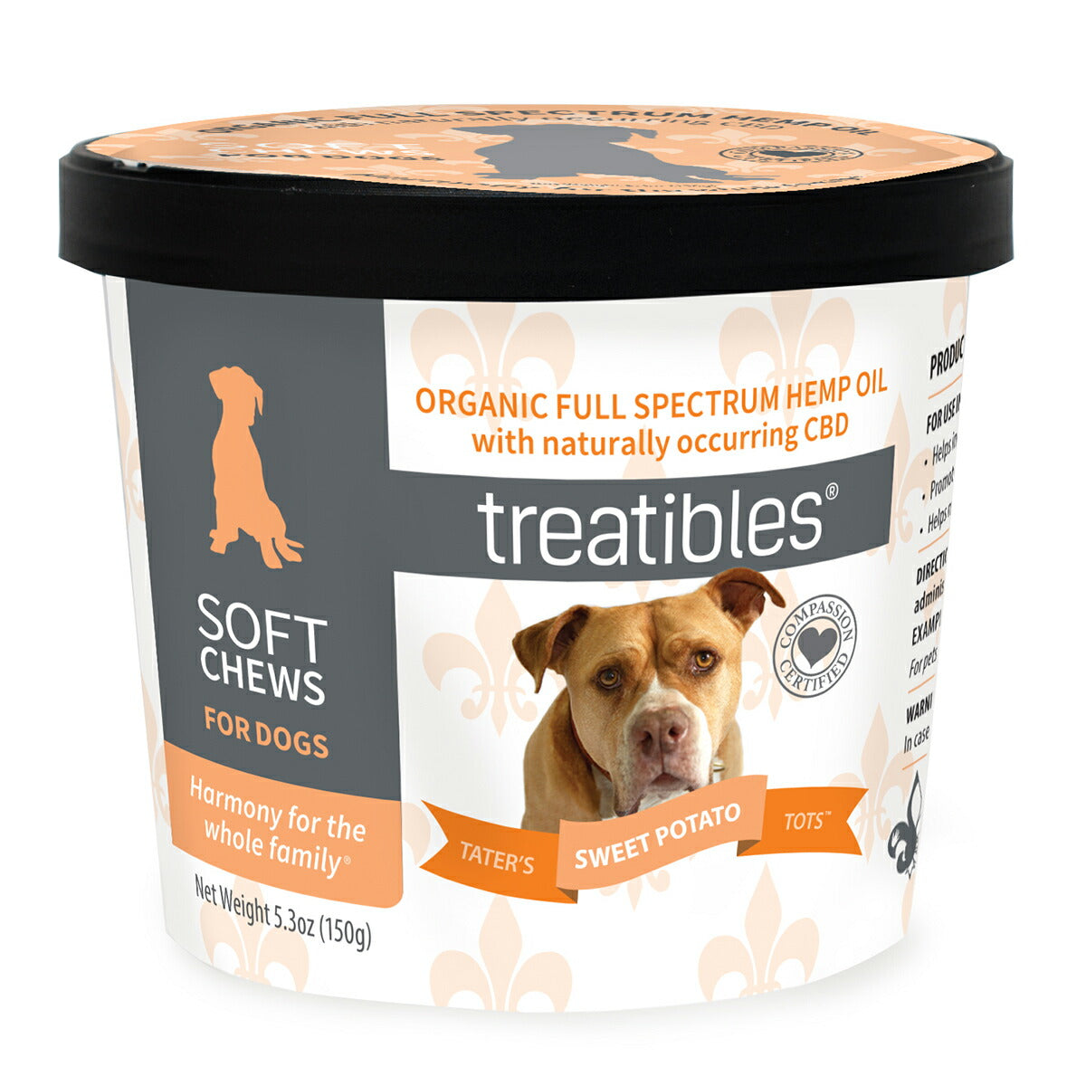 トリーティブルズ（treatibles） CBD 3mg ソフトチュウ スイートポテト レギュラーパック 150g/約60粒