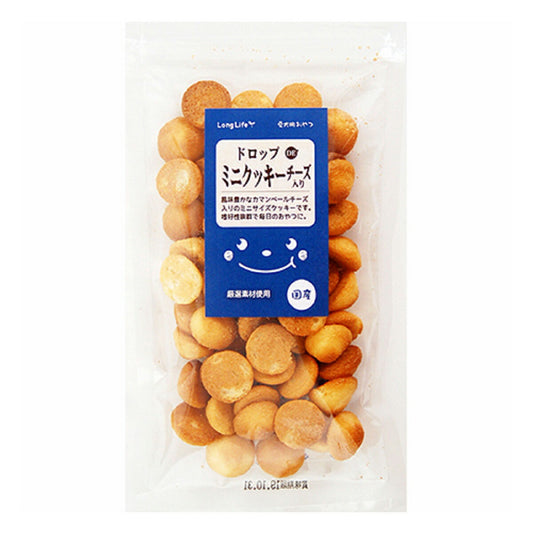 エースプロダクツ LongLife 犬用おやつ ドロップDEミニクッキー チーズ入 40g