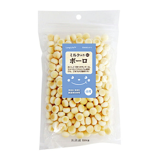 エースプロダクツ LongLife 犬用おやつ ミルク入りDEボーロ 80g