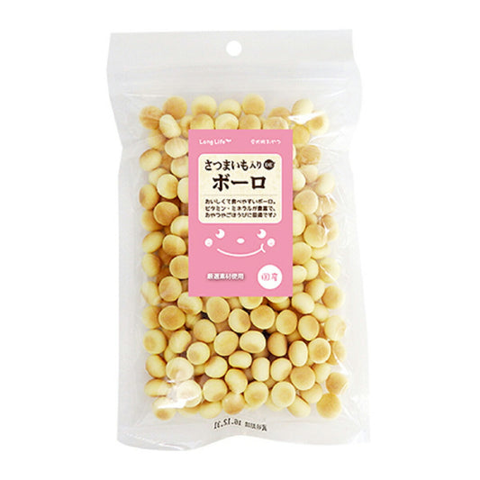 エースプロダクツ LongLife 犬用おやつ さつまいも入りDEボーロ 80g