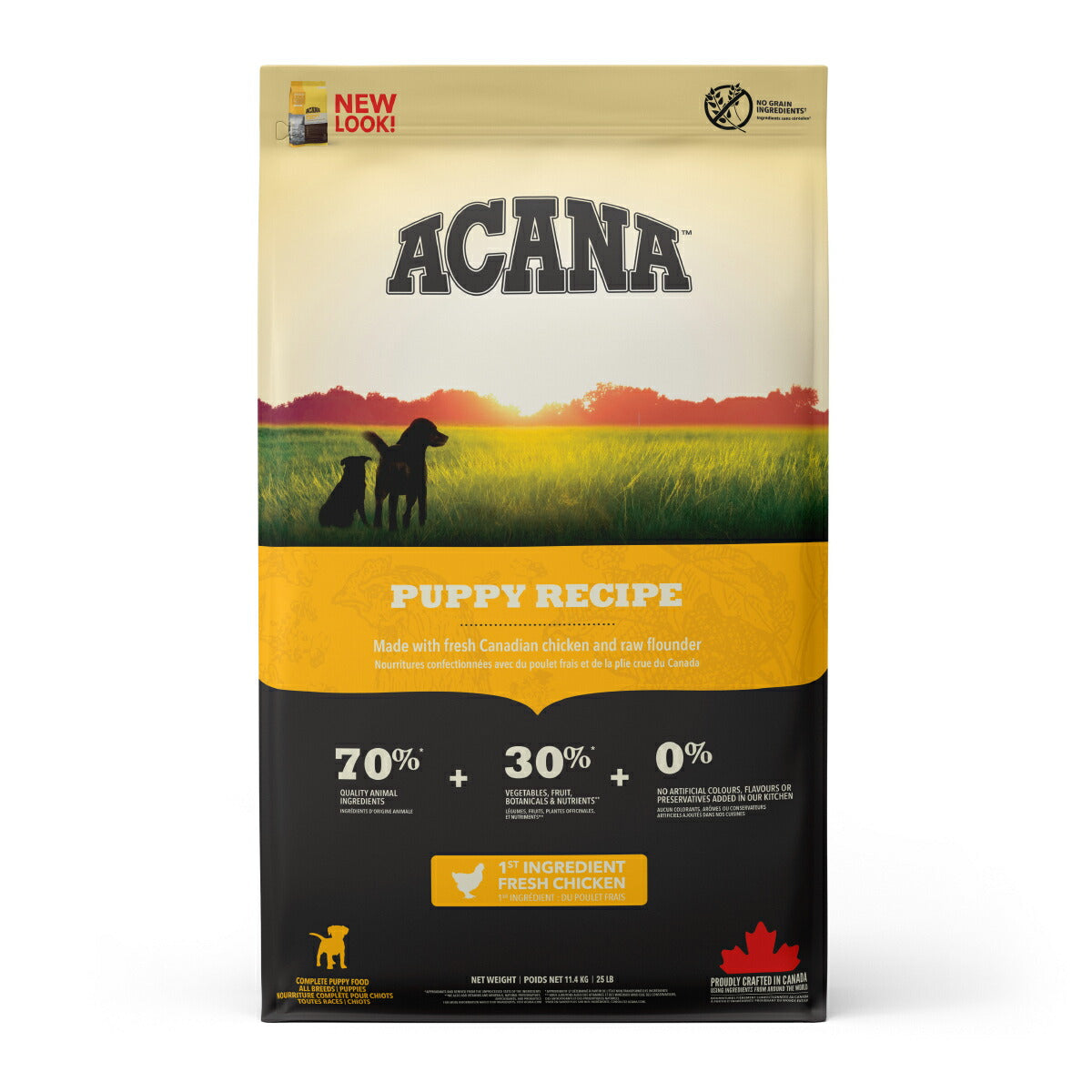 アカナ ACANA ドッグフード パピーレシピ 全犬種 子犬用 穀物不使用 11.4kg【送料無料】 正規品 無添加 グレインフリー