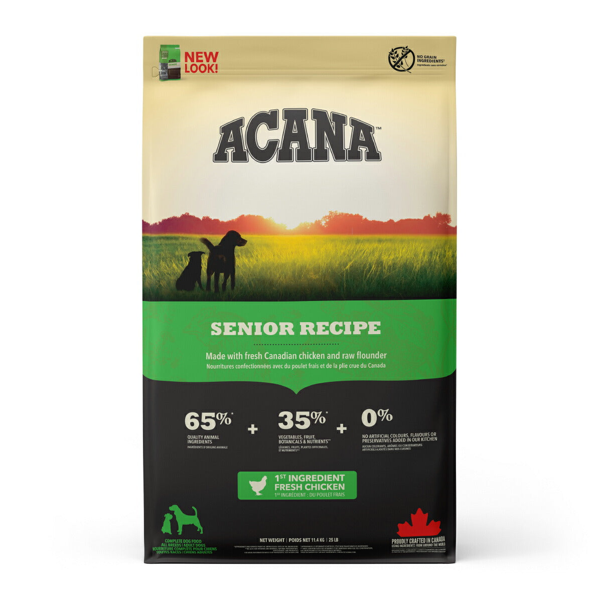 アカナ ACANA ドッグフード シニアレシピ シニア犬 穀物不使用 11.4kg【送料無料】 正規品 無添加 グレインフリー