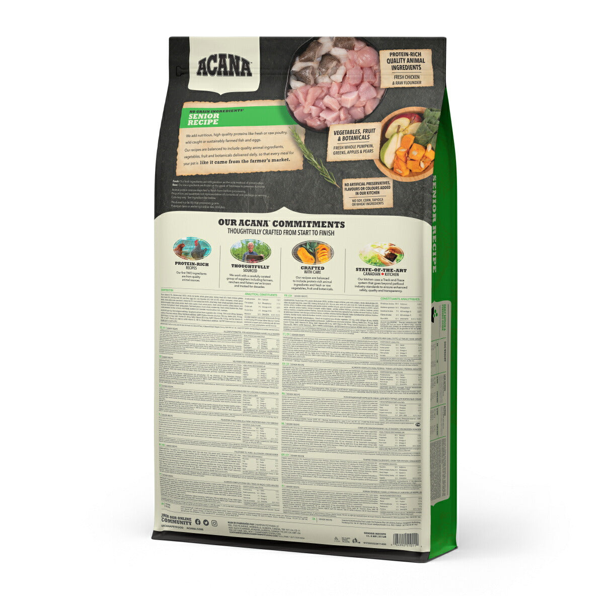 アカナ ACANA ドッグフード シニアレシピ シニア犬 穀物不使用 11.4kg【送料無料】 正規品 無添加 グレインフリー