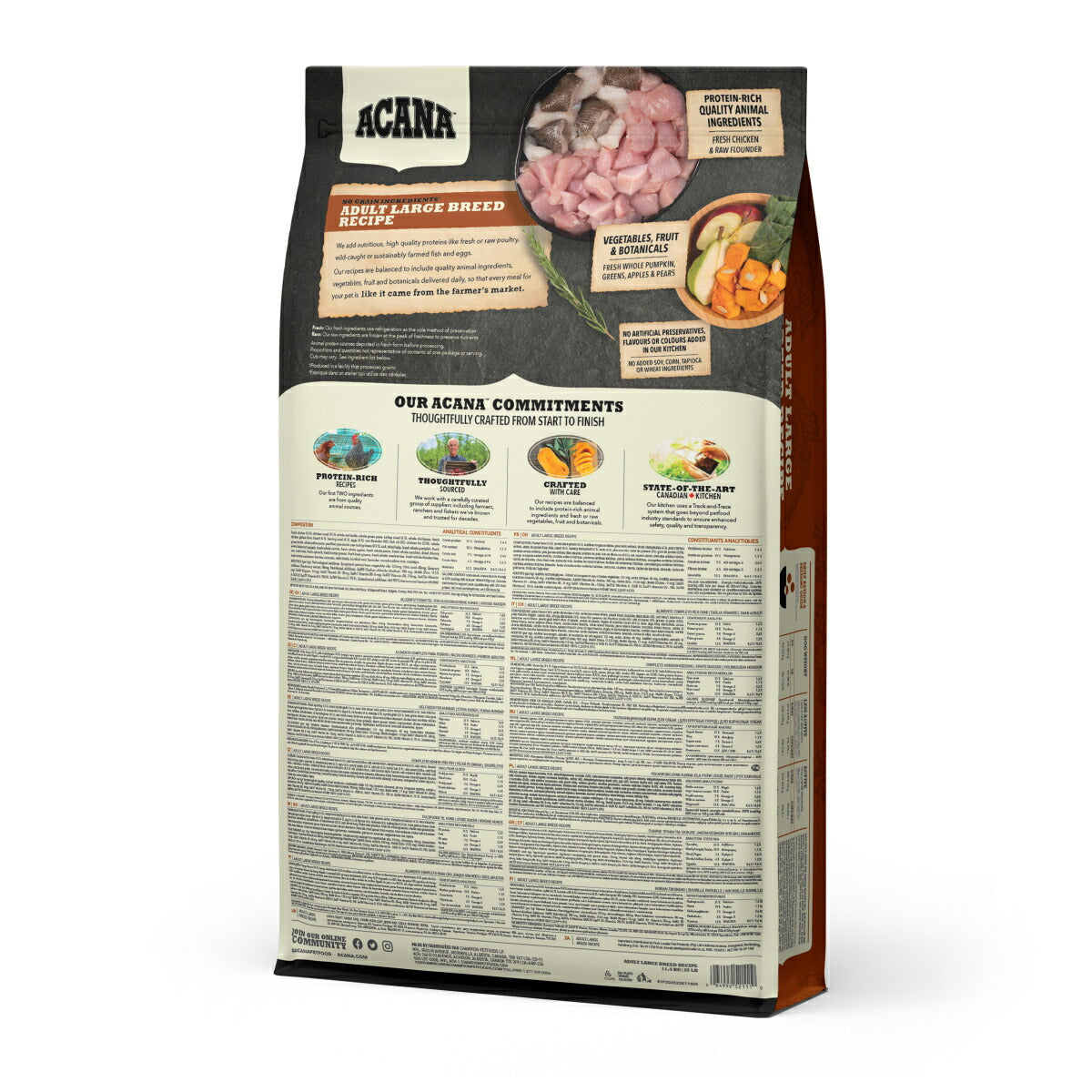 アカナ ACANA ドッグフード アダルトラージブリードレシピ 大型犬 成犬用 穀物不使用 11.4kg【送料無料】 正規品 無添加 グレインフリー