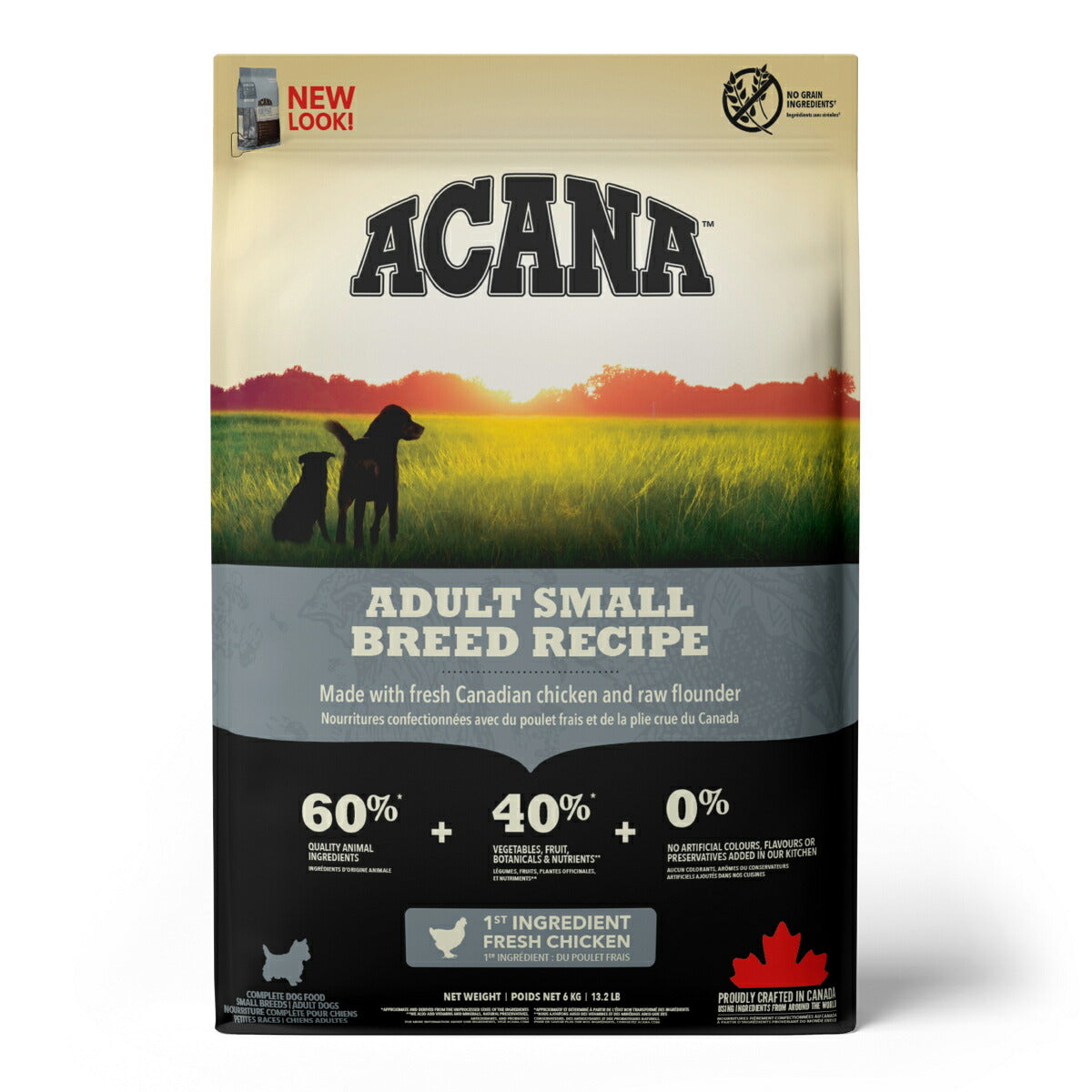 アカナ ACANA ドッグフード アダルトスモールブリードレシピ 小型犬 成犬用 穀物不使用 6kg【送料無料】 正規品 無添加 グレインフリー