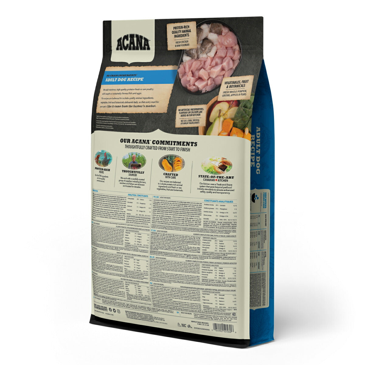 アカナ ACANA ドッグフード アダルト ドッグレシピ 全犬種 成犬用 穀物不使用 6kg【送料無料】 正規品 無添加 グレインフリー