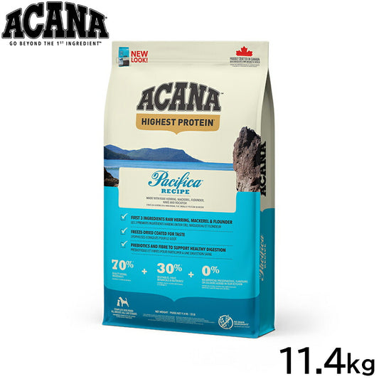 アカナ ACANA ドッグフード ハイエストプロテイン パシフィカドッグレシピ 全犬種 全年齢用 穀物不使用 11.4kg【送料無料】 正規品 無添加 グレインフリー