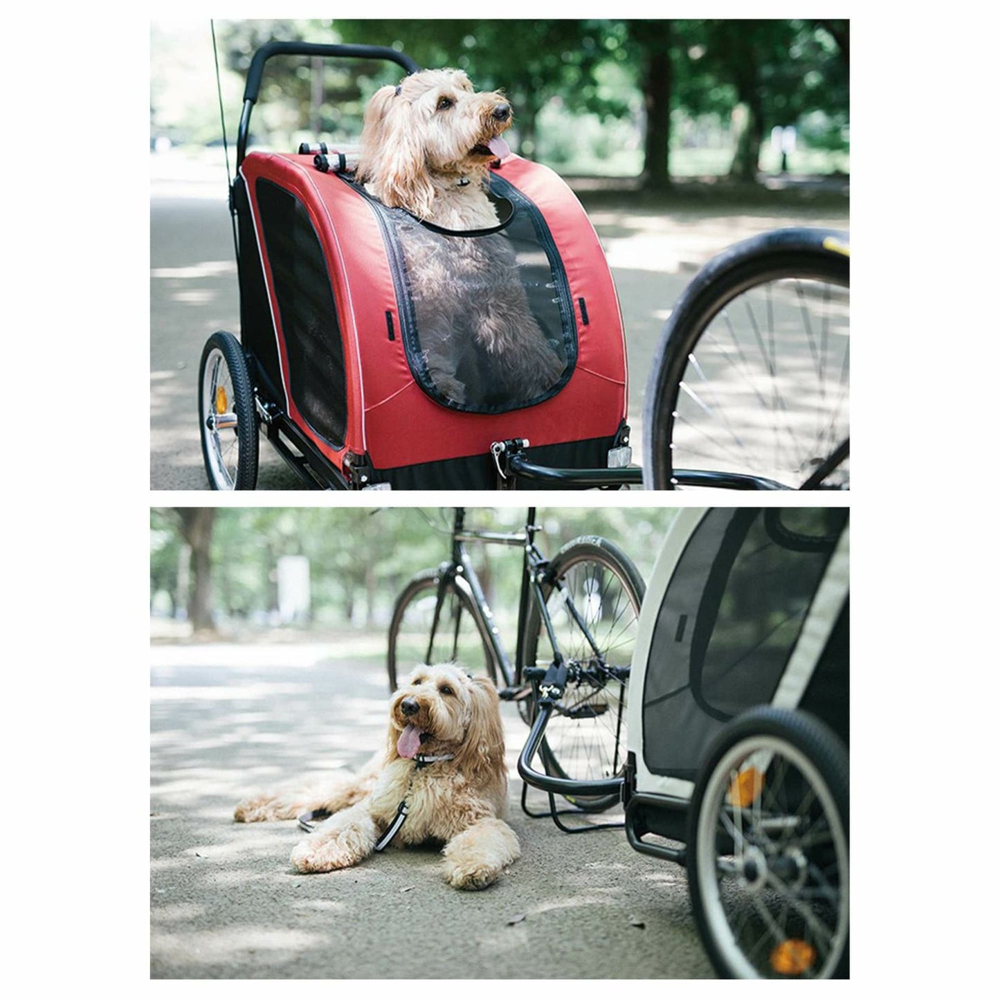 エアバギー フォー ペット ネストバイク（NEST BIKE） アースグレー【送料無料】ペットカート AIRBUGGY 犬 大型犬 自転車