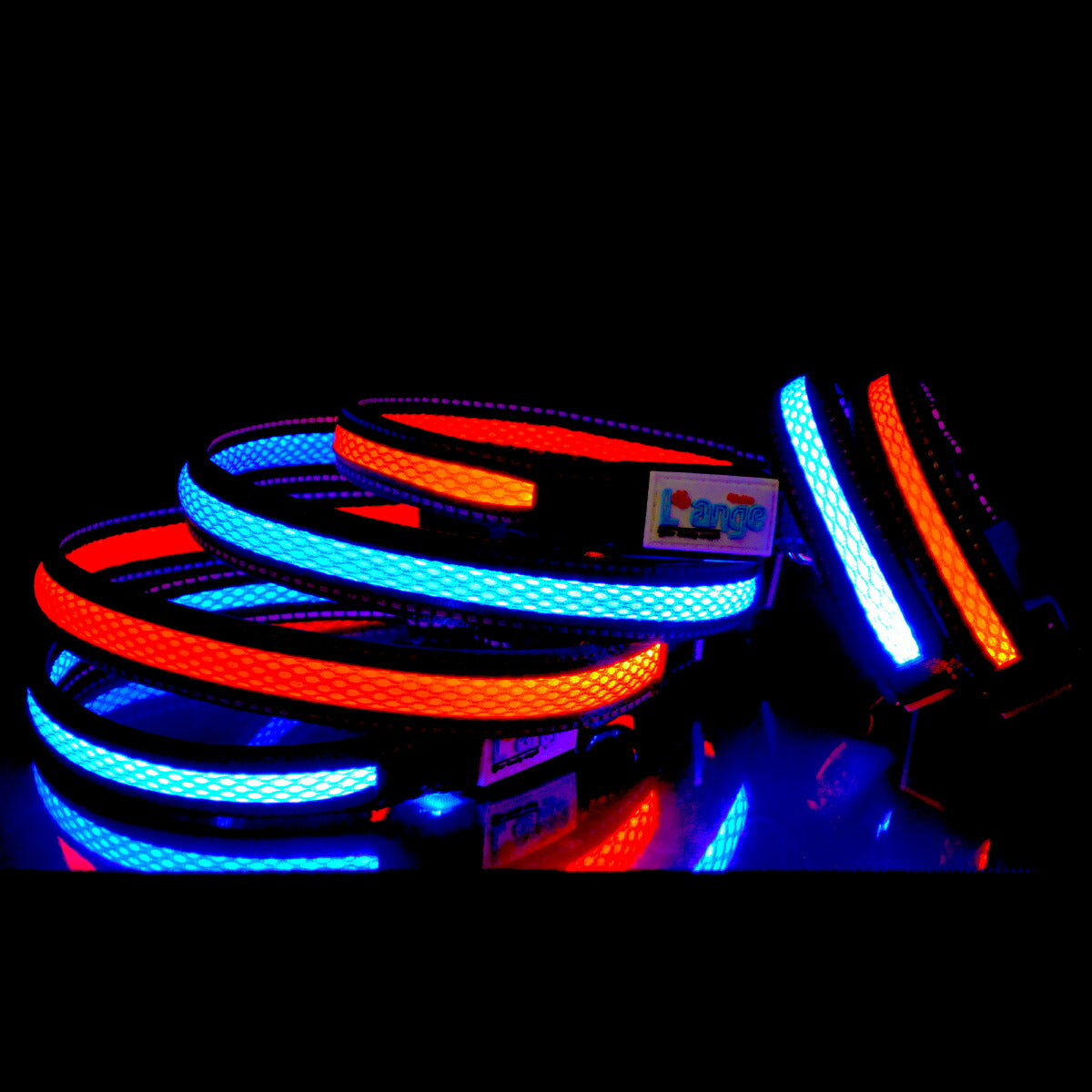 アライブ L'ange 充電式LED カラー S レッド 犬用 光る首輪 LED 点灯 点滅 充電式