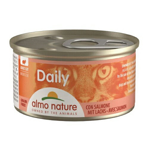 アルモネイチャー キャットフード デイリーメニュー サーモンムース 85g 猫 ウェットフード 缶詰 総合栄養食 全猫種 成猫 手作り食サポート食材