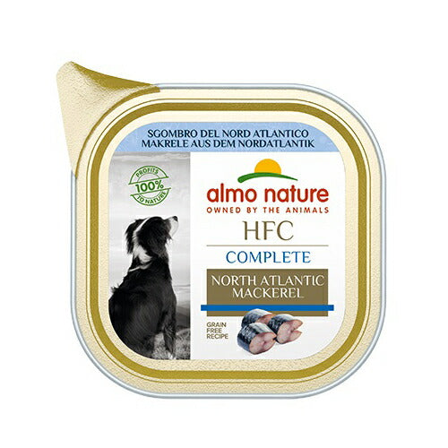 アルモネイチャー ドッグフード HFCコンプリートドッグ 北大西洋サバ 85g 犬 ウェットフード アルミトレイ 総合栄養食 全犬種 成犬 グレインフリー