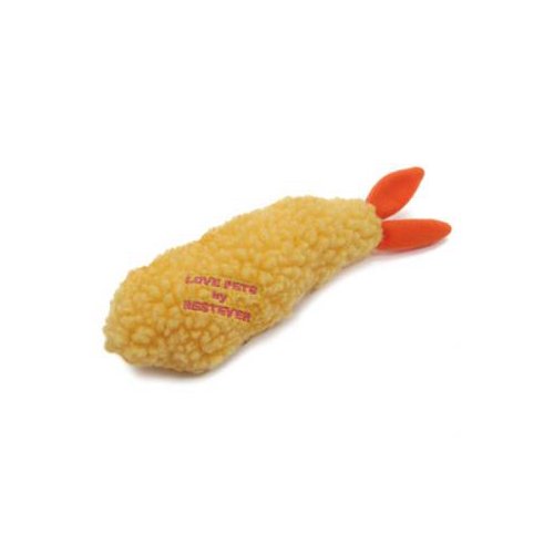 ベストエバージャパン 犬用おもちゃ スクィーキー エビ天 ぬいぐるみ かわいい ペットトイ カシャカシャ キュッキュッ 音が鳴る 遊ぶ ストレス解消 一緒に遊ぶ