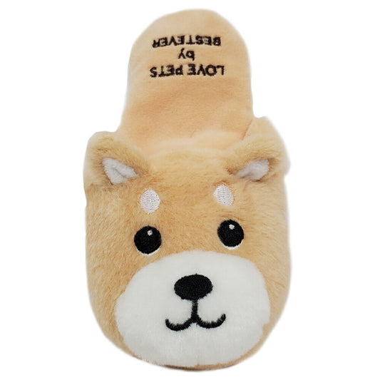 ベストエバージャパン 犬用おもちゃ スクィーキー スリッパトイ シバ ぬいぐるみ かわいい ペットトイ カシャカシャ キュッキュッ 音が鳴る 遊ぶ ストレス解消 一緒に遊ぶ