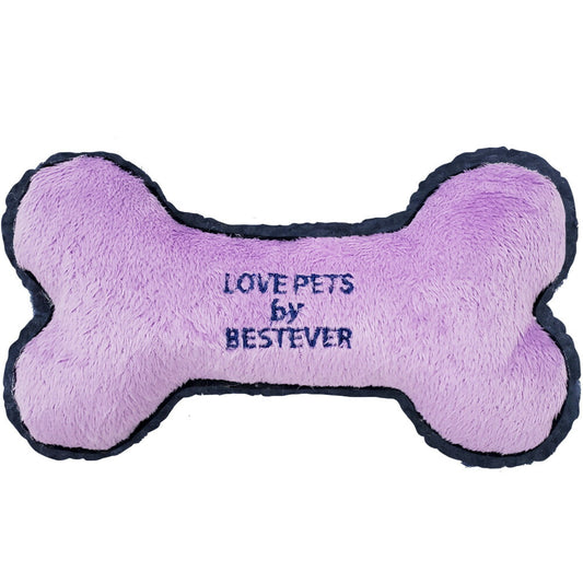 ベストエバージャパン 犬用おもちゃ スクィーキー ボーントイ M パープル ぬいぐるみ かわいい ペットトイ カシャカシャ キュッキュッ 音が鳴る 遊ぶ ストレス解消 一緒に遊ぶ