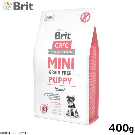 ブリットケア ミニ Brit Caer MINI ドッグフード グレインフリー パピーラム 400g 子犬用 穀物不使用 小型犬用 無添加