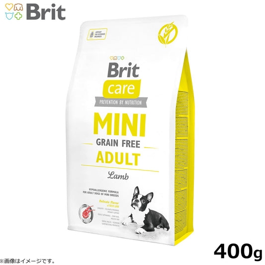 ブリットケア ミニ Brit Caer MINI ドッグフード グレインフリー アダルトラム 400g 成犬用 穀物不使用 小型犬用 無添加