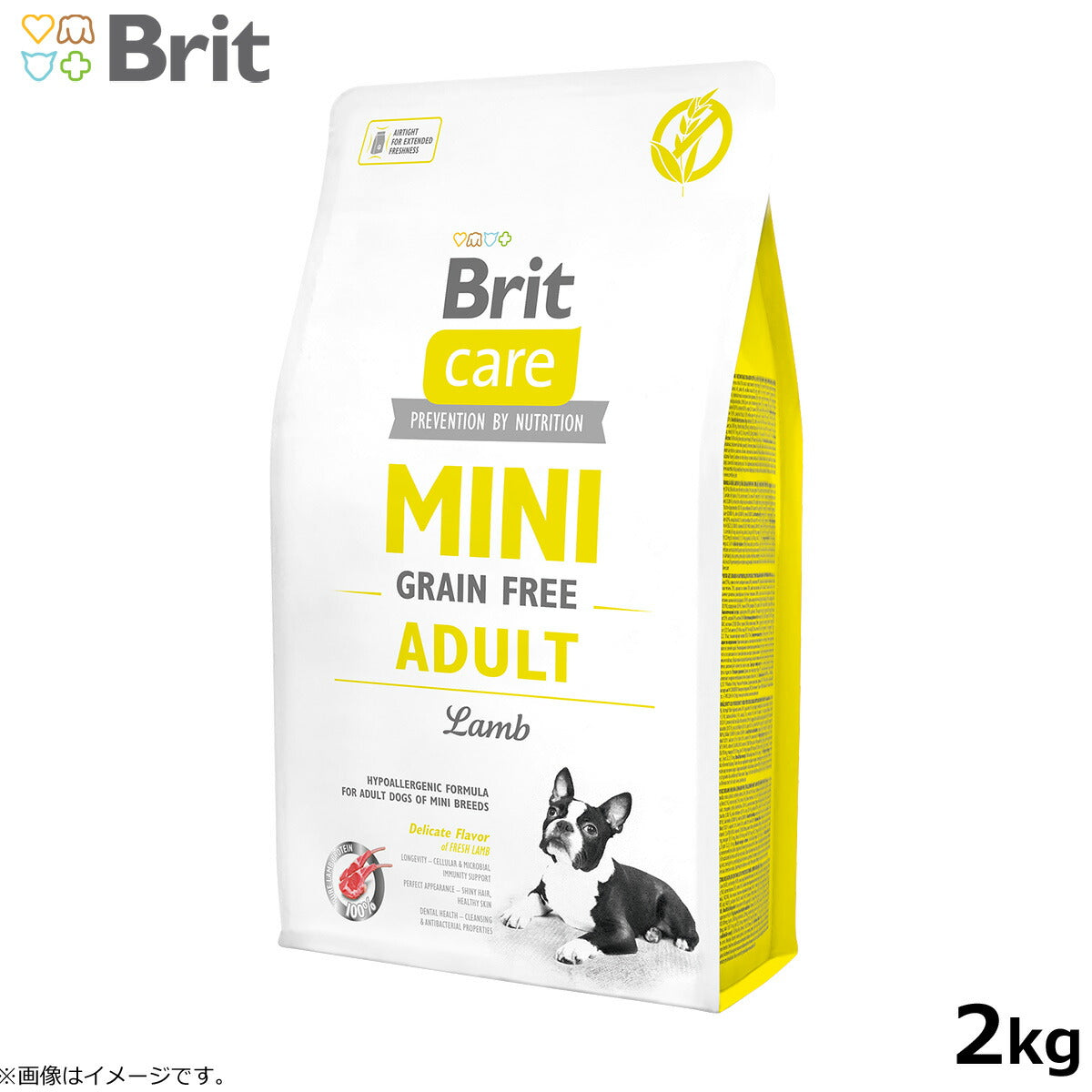 ブリットケア ミニ Brit Caer MINI ドッグフード グレインフリー アダルトラム 2kg 成犬用 穀物不使用 小型犬用 無添加