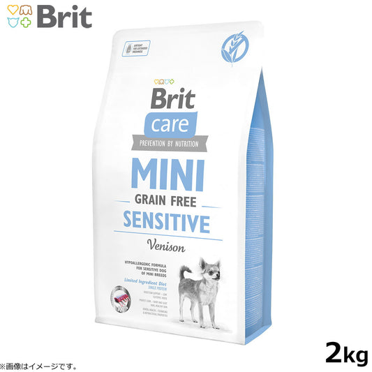 ブリットケア ミニ Brit Caer MINI ドッグフード グレインフリー ベニソン 2kg 成犬用 穀物不使用 小型犬用 無添加