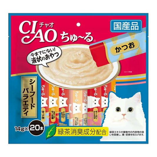 チャオ CIAO ちゅ~る シーフードバラエティ ちゅーる いなば 猫 おやつ 国産