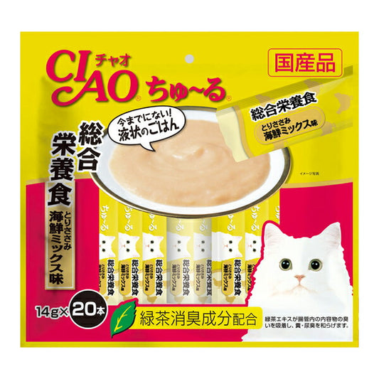 チャオ CIAO ちゅ~る 総合栄養食 とりささみ 海鮮ミックス味 ちゅーる いなば 猫 おやつ 国産