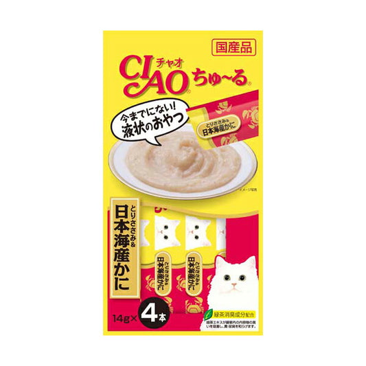 チャオ CIAO ちゅ~る とりささみ&日本海産かに ちゅーる いなば 猫 おやつ 国産