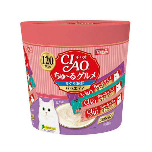 チャオ CIAO ちゅ~るグルメ まぐろ海鮮バラエティ ちゅーる いなば 猫 おやつ 国産