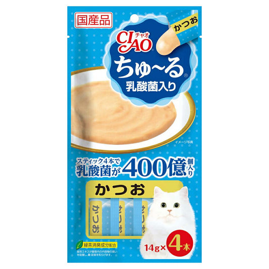 チャオ CIAO ちゅ~る 乳酸菌入り かつお ちゅーる いなば 猫 おやつ 国産