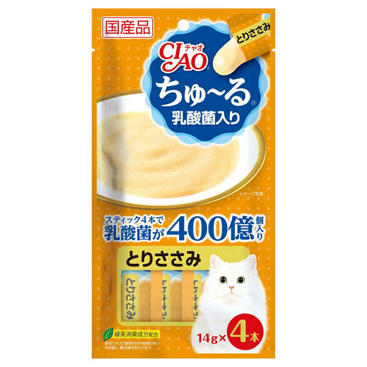 チャオ CIAO ちゅ~る 乳酸菌入り とりささみ ちゅーる いなば 猫 おやつ 国産