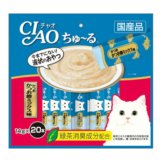 チャオ CIAO ちゅ~る かつお かつお節ミックス味 ちゅーる いなば 猫 おやつ 国産