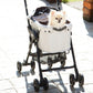 コムペット ミリミリライト ペットカート アッシュホワイト 小型犬 猫 小動物 折り畳み ペットバギー カート 軽量