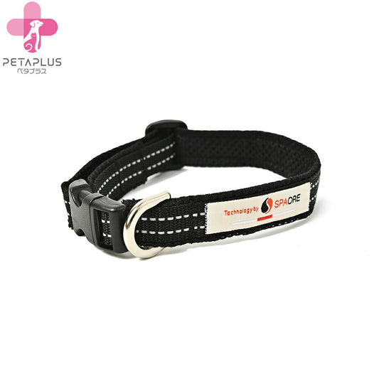 ペタプラス YORISOUカラー 犬用首輪 S ブラック【送料無料】 スパオール テラクール 血行 疲労 リラクゼーション 健康サポート 老犬