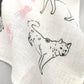 Linen la vie（リネン ラ・ヴィ） シバ犬（柴犬） ハンカチ ホワイト