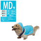 ドギーマン スポーティーレインウェア アーバンスタイル MD号 ブルー×ネイビー 犬 雨具 カッパ