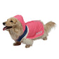ドギーマン スポーティーレインウェア アーバンスタイル MD号 ピンク×ネイビー 犬 雨具 カッパ